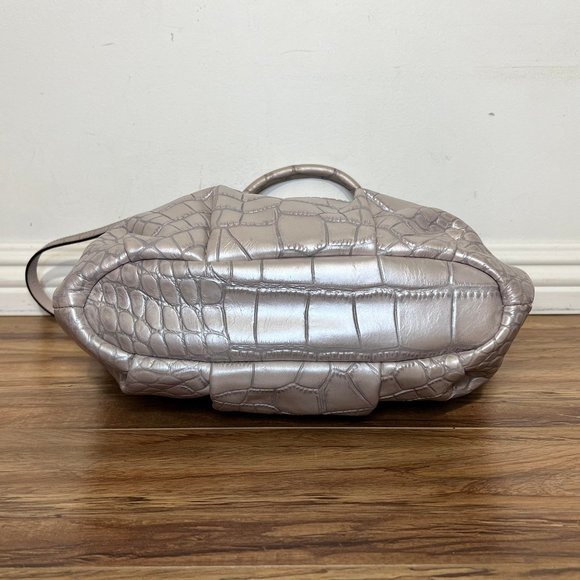 💝Coach Embossed Exotic Leather Satchel & Shoulder Purse💝 - Picture 7 of 17